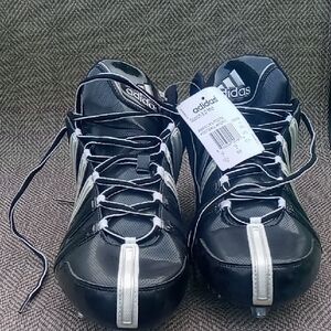 Adidas Men's Black and Silver Athletic Shoes